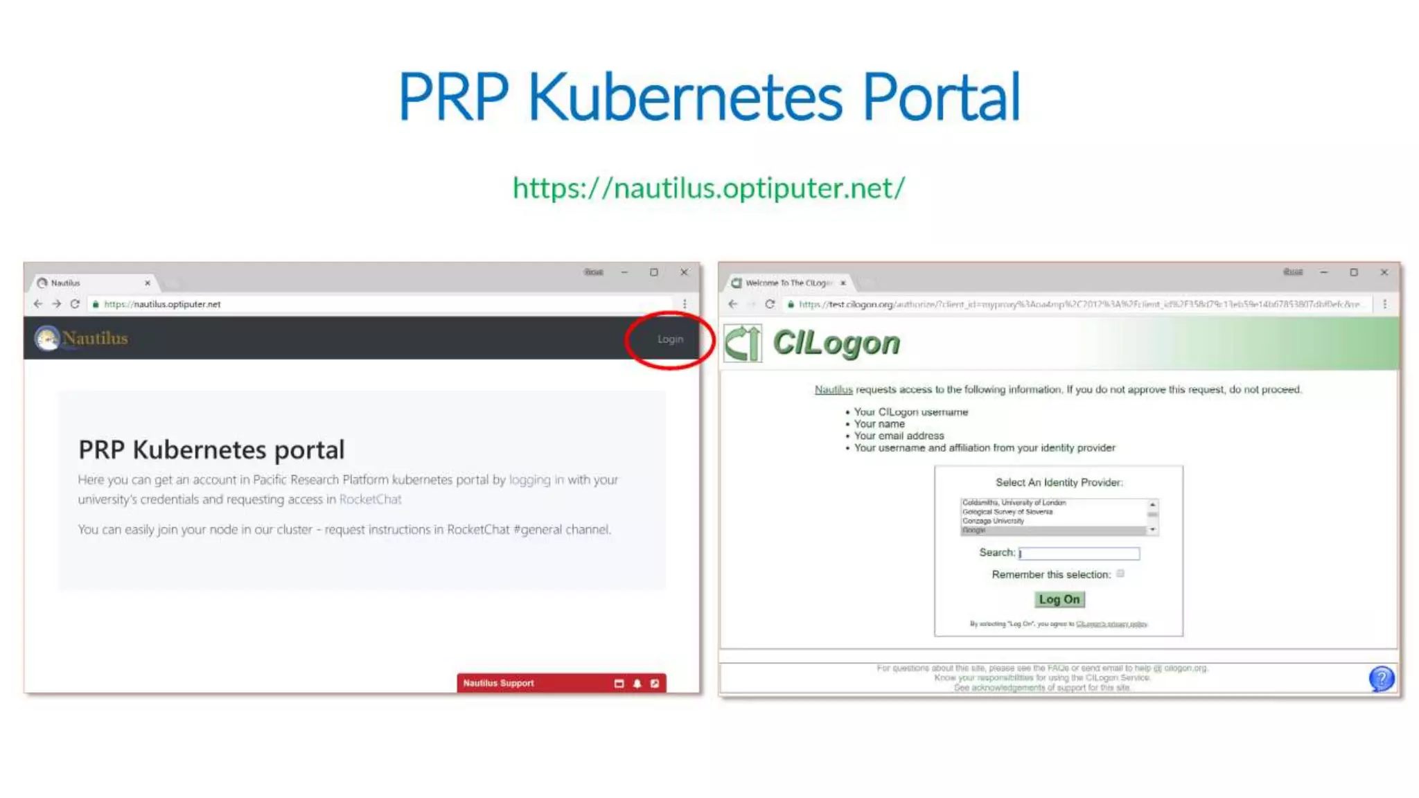 PRP Distributed Kubernetes Cluster