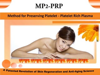 Method for Preserving Platelet - Platelet Rich Plasma
 