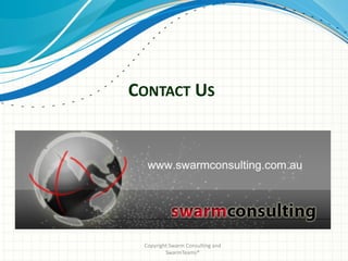 CONTACT US




 Copyright Swarm Consulting and
         SwarmTeams®
 