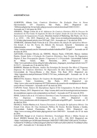 19
CRONOGRAMA DO DESENVOLVIMENTO DO PROJETO
 