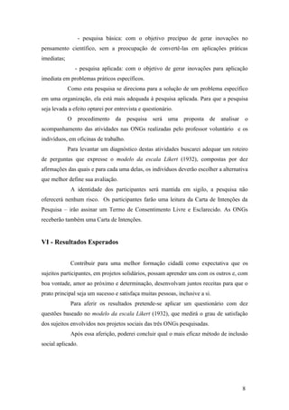 Pré projeto, esboço lv ss