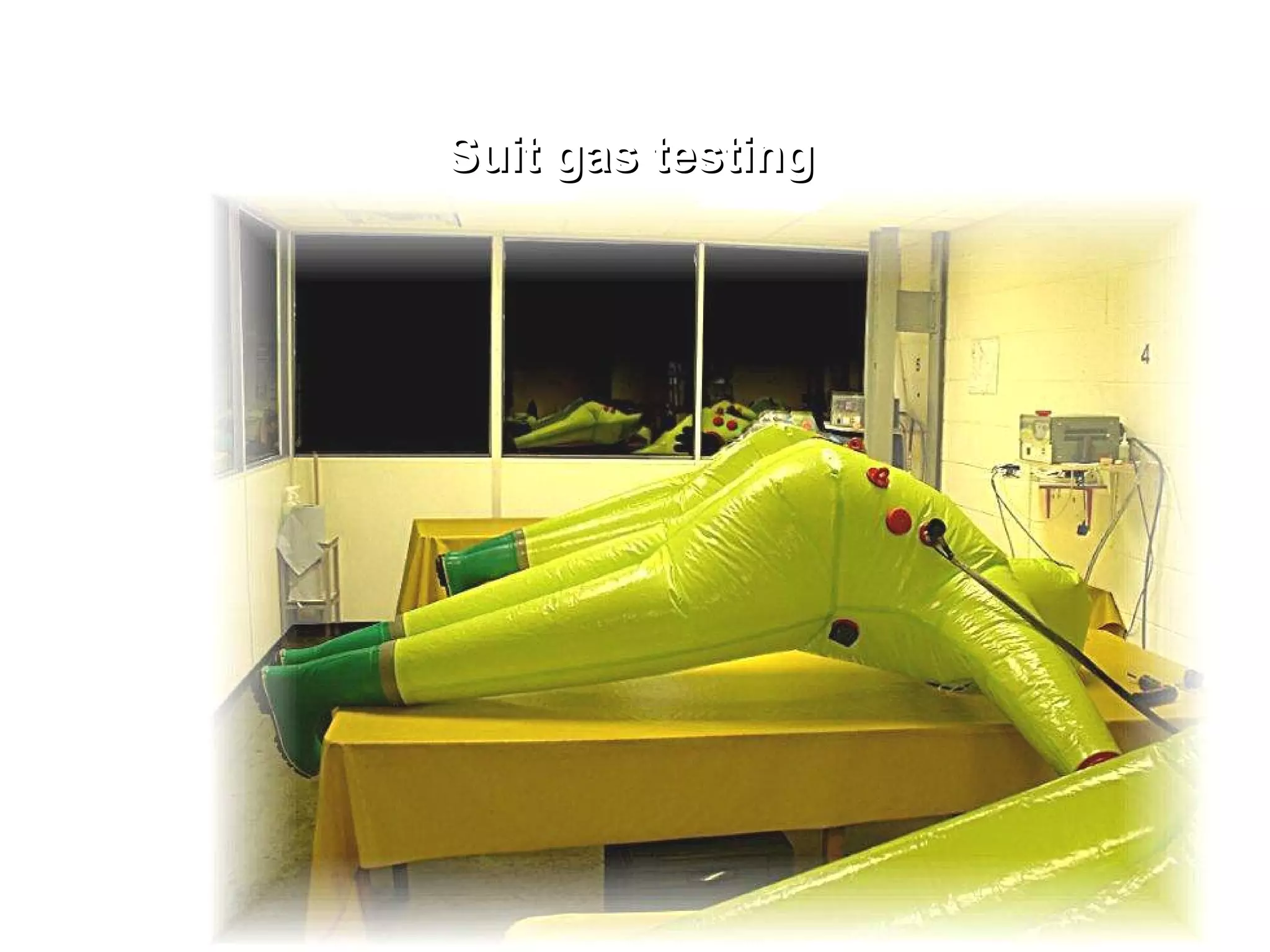 Suit gas testing 