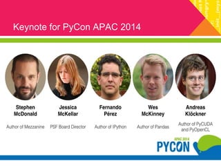 Keynote for PyCon APAC 2014 
 