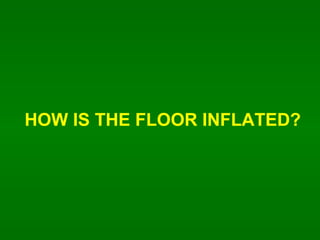 HOW IS THE FLOOR INFLATED? 