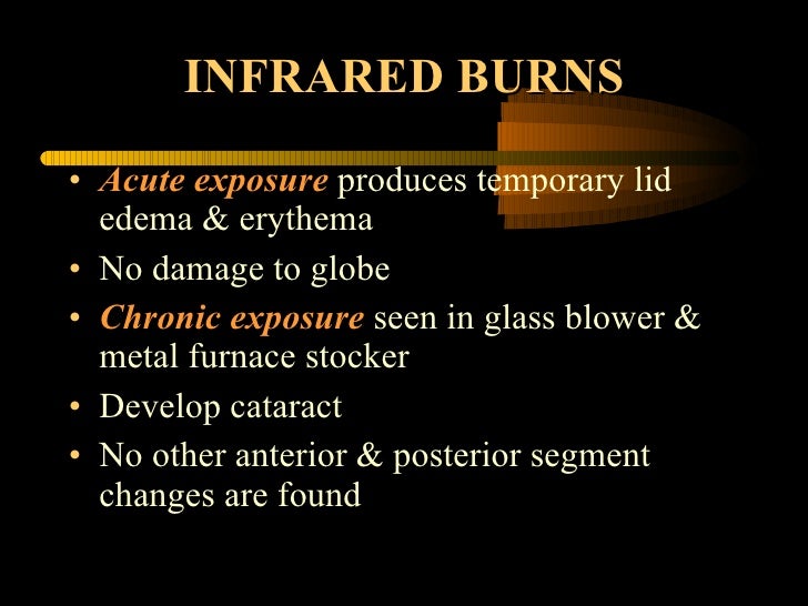 Radiation Injuries To Eye