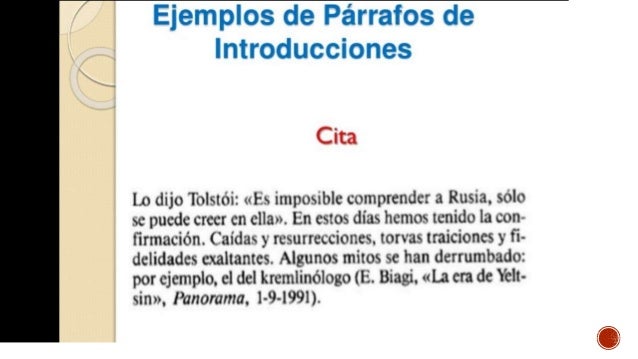 Párrafos de introducción y conclusión
