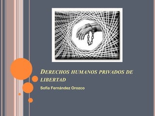 DERECHOS HUMANOS PRIVADOS DE
LIBERTAD
Sofía Fernández Orozco
 