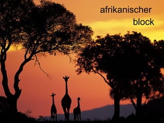 afrikanischer  block 