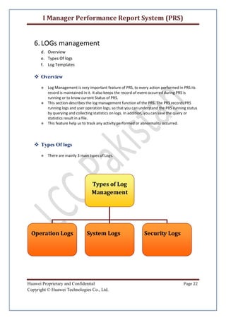 I Manager Performance Report System (PRS) | PDF