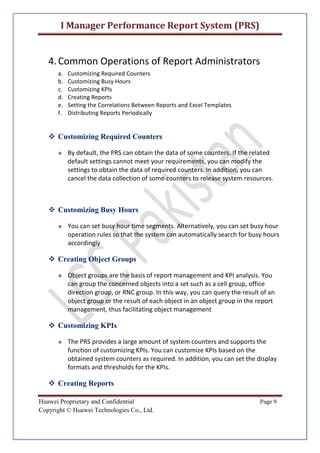 I Manager Performance Report System (PRS) | PDF