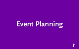 Event Planning
 
