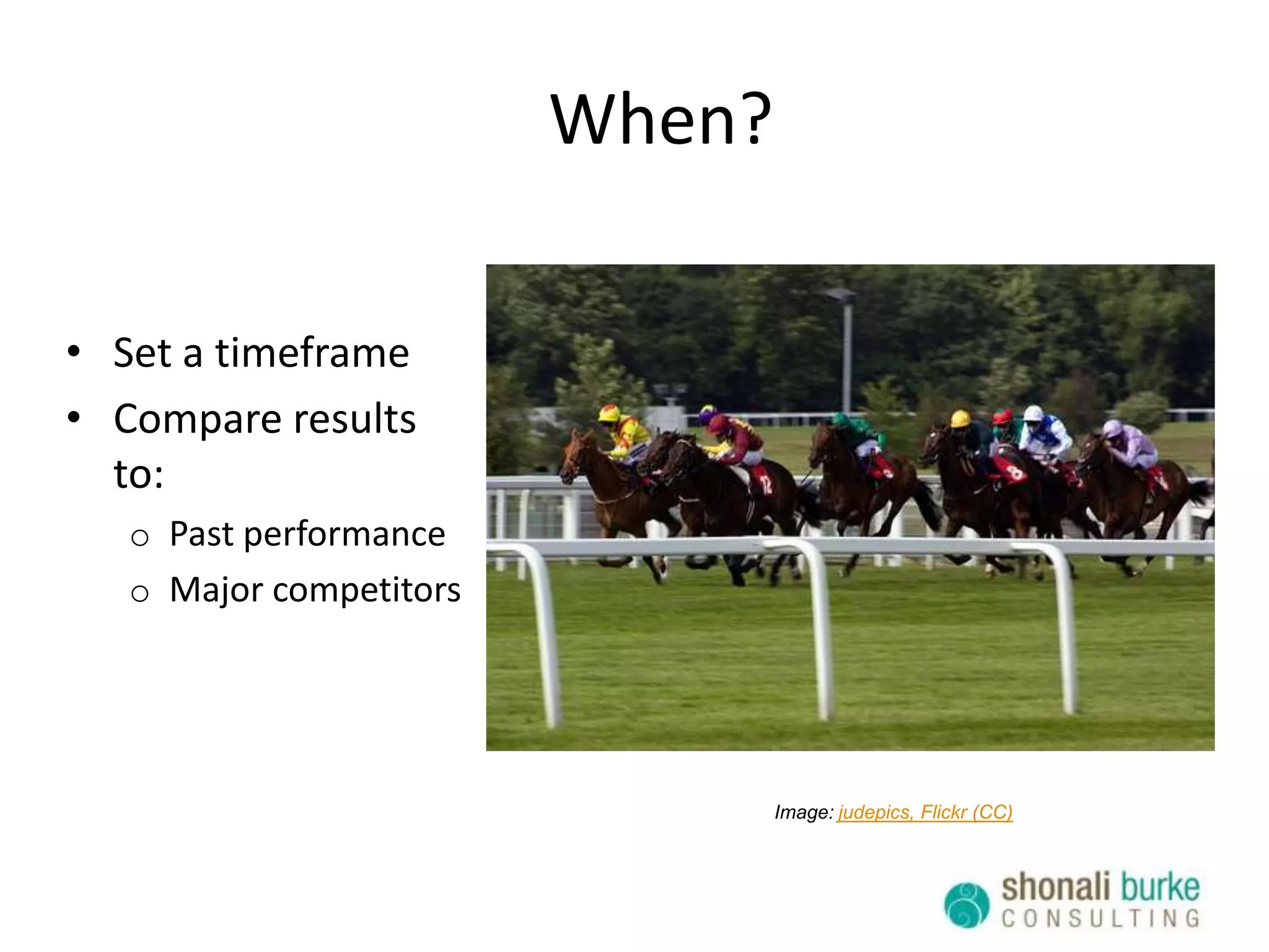 What?Outtakes: what your target audience takes away from your programMessagesUnderstanding… the perceptions generated by your outputsImage: Richard Hutteman, Flickr (CC)