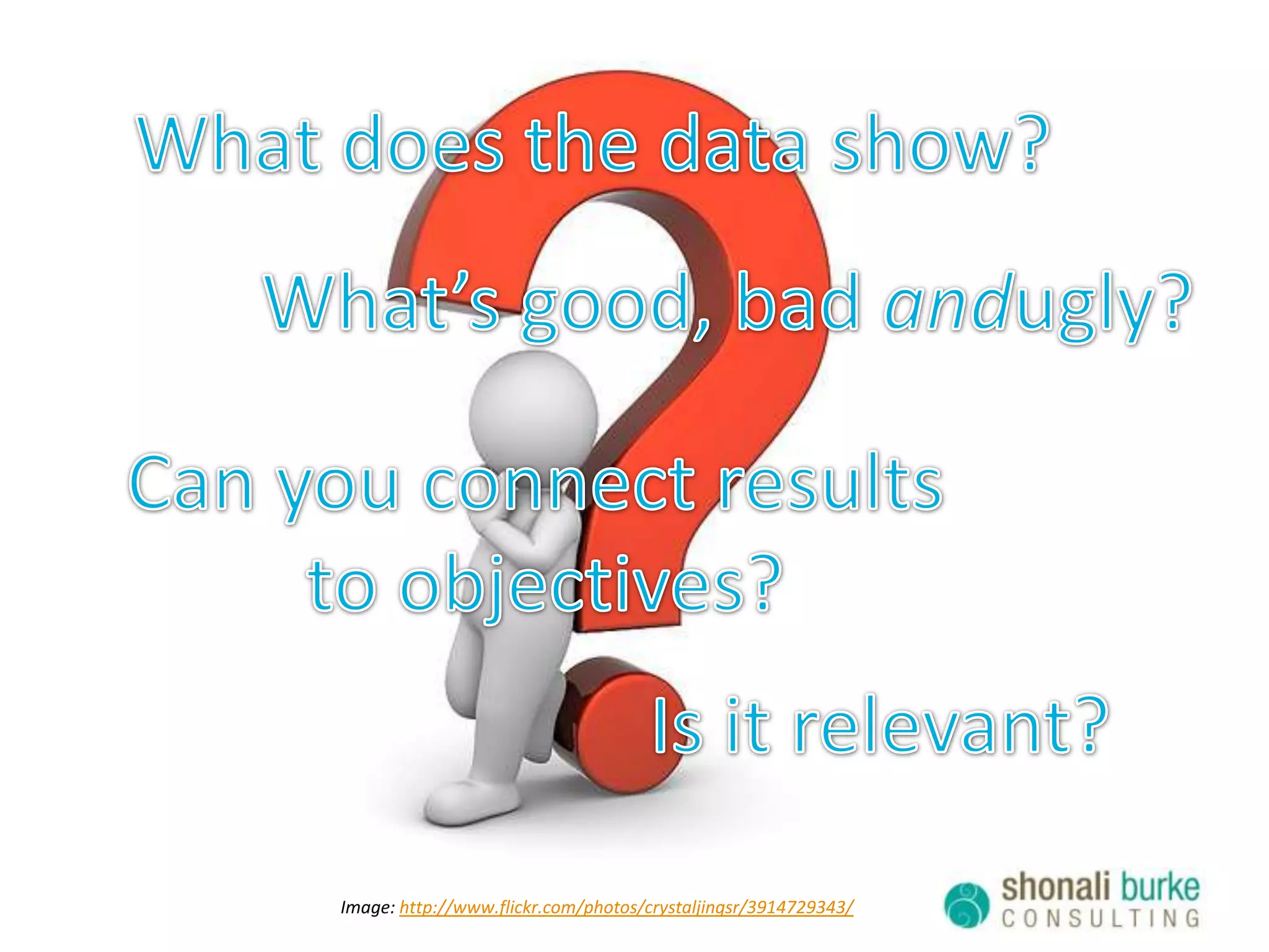 How?Web site dataWeb analyticsPhone, online, paper surveysFocus groupsMedia analyticsDedicated URLs/telephone #sImage: iopinw, Flickr (CC)