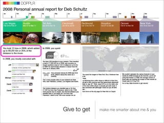 Give to get   make me smarter about me & you
 