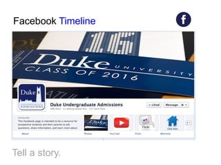 Facebook Timeline




Tell a story.
 