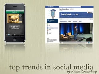 top trends in socialRandi Zuckerberg
                  by
                     media
 