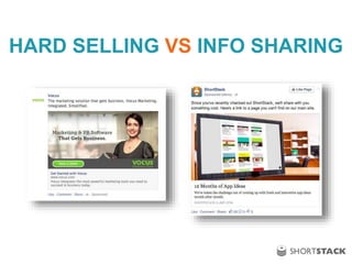 HARD SELLING VS INFO SHARING
 