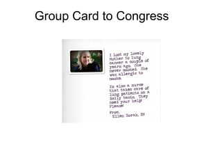 Group Card to Congress 