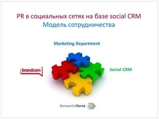 PR в социальных сетях на базе social CRMЗакрепительный слайд