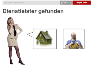 Dienstleister gefunden
Idee: Suche nach Referenzen
 