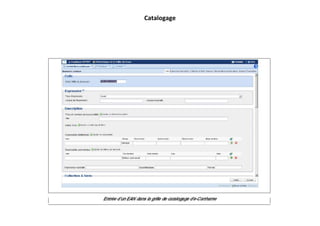 Catalogage
 