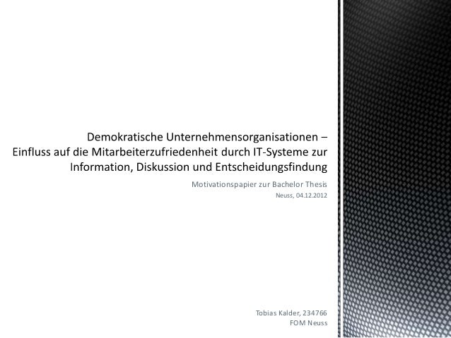 Bachelor thesis pr