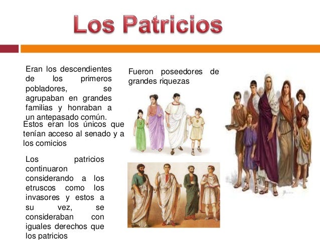 Que Eran Los Patricios En Roma