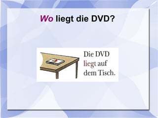 Wo  liegt die DVD? 