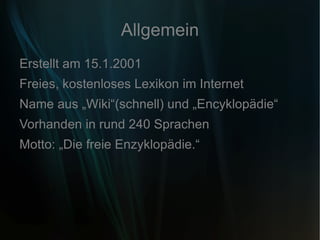 Weitere Informationen 