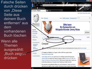 Motto: „Die freie Enzyklopädie.“ 