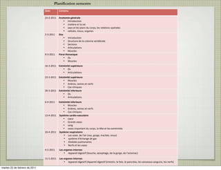 Planification semestre!                                                 !

!"#$%           &'(#$()%                                                    !"#$%         &'(#$()%


"#$%$"&##!      *("#'+,$%-.(./"0$!
                   • '()*+,-.)/+(!                                          "$##$"&##!    67#/.+,#.%,(9$/,$)/$!
                   • 01)/2*3!3)!41!5/3!                                                       • @-7.437!
                   • 1637!3)!437!841(7!,-!.+*879!437!*341)/+(7!781)/1437!                     • ?*)2*379!53/(37!3)!(3*C7!
                   • .344-4379!)/77-79!+*:1(37%                                               • D17!.4/(/E-37%
";$%$"&##!      !'1%                                                        %$##$"&##!    :;1#<+$%4"/=,'>?"14)0",/$!
                   • '()*+,-.)/+(!                                                            • .G-*!
                   • <)*-.)-*3!,3!41!.+4+((3!53*)=>*143!                                      • H*1(,7!51737!
                   • <3.)/+(7!                                                                • 71(:!
                   • ?*)/.-41)/+(7!                                                           • 51737!/08+*)1()!,-!.+*879!41!)I)3!3)!437!36)*=0/)=7!
                   • @-7.437%                                               #F$##$"&##!   :;1#<+$%/$18,/"#',/$!
A$#&$"&##!      2"/',%#3'/"4,5)$%                                                             • J37!5+/37!!,3!4K1/*!L(3M9!:+*:39!)*1.N=39!7/(-7O%
                   • B7!                                                                      • 7P7)203!,K=.N1(:3!,3!:1M%
                   • @-7.437%                                                                 • ?45=+437!8-40+(1/*37%
#"$#&$"&##!     67#/.+,#.%1)8./,$)/$!                                                         • Q3*C7!3)!437!51737!
                    • B7!                                                   "R$##$"&##!   @$1%'/-"($1%,(#$/($1%!
                    • ?*)/.-41)/+(7%                                                          • ?881*3/4!,/:37)/C!L>+-.N39!G7+8N1:39!,3!41!:+*:39!,3!4K37)+01.O!
#%$#&$"&##!     67#/.+,#.%1)8./,$)/$!                                       R&$##$"&##!   @$1%'/-"($1%,(#$/($1%!
                    • @-7.437!                                                                • ?881*3/4!,/:37)/C!L?881*3/4!,/:37)/C!L/()37)/(9!43!C+/39!43!81(.*=179!437!51/7731-6!71(:-/(79!437!
                    • ?*)2*379!53/(37!3)!(3*C7!                                                   (3*C7O!
                    • D17!.4/(/E-37%                                        S$#"$"&##!    @$%1;1#<+$%($/?$)7!
"F$#&$"&##!     67#/.+,#.%,(9$/,$)/$!                                                     @+3443!=8/(/2*39!)*+(.!.=*=>*149!.3*5343)%
                    • B7!                                                   #T$#"$"&##!   @$%1;1#<+$%($/?$)7!
                    • ?*)/.-41)/+(7%                                                      D3*531-9!0=(/(:379!517.-41*/71)/+(!%
        !                                                                   "#$#"$"&##!   %




martes 20 de septiembre de 2011
 