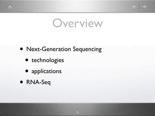 Next-Generation Sequencing and its Applications in RNA-Seq | KEY