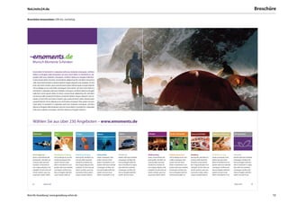 NoLimits24.de                                                                                                                                                                                                                                                                                               Broschüre

Broschüre Innenseiten: DIN A4, vierfarbig




     iriure dolor in hendrerit in vulputate velit esse molestie consequat, vel illum
     dolore eu feugiat nulla faciautem vel eum iriure dolor in hendrerit in vul-
     putate velit esse molestie consequat, vel illum dolore eu feugiat nulla faci
     Lorem ipsum dolor sit amet, consectetuer adipiscing elit, sed diam nonummy
     nibh euismod tincidunt ut laoreet dolore magna aliquam erat volutpat. Ut wisi
     enim ad minim veniam, quis nostrud exerci tation ullamcorper suscipit lobortis
     nisl ut aliquip ex ea commodo consequat. Duis autem vel eum iriure dolor in
     hendrerit in vulputate velit esse molestie consequat, vel illum dolore eu feugiat
     nulla faci Lorem ipsum dolor sit amet, consectetuer adipiscing elit, sed diam
     nonummy nibh euismod tincidunt ut laoreet dolore magna aliquam erat vo-
     lutpat. Ut wisi enim ad minim veniam, quis nostrud exerci tation ullamcorper
     suscipit lobortis nisl ut aliquip ex ea commodo consequat. Duis autem vel eum
     iriure dolor in hendrerit in vulputate velit esse molestie consequat, vel illum
     dolore eu feugiat nulla faciautem vel eum iriure dolor in hendrerit in vulputate
     velit esse molestie consequat, vel illum dolore eu feugiat nulla faci




     Wählen Sie aus über 230 Angeboten – www.emoments.de

     Abenteuer                    Sport                        Fliegen                      Wasser                        Fahren                        Lifestyle                    Kinder und Familie           Essen und Trinken             Wellness und Beauty           Wertgutschein




     Hochseilgarten               Persönliches Training        Fallschirmspringen           Schnorcheln                   Testfahrten                   Städteausflug                Erlebnis Bauernhof           Suhsikurs                     Wohlfühlmassage               Schenken
     amet, consectetuer adi-      nisl ut aliquip ex ea com-   piscing elit, sed diam no-   modo consequat. Duis          putate velit esse molestie    amet, consectetuer adi-      nisl ut aliquip ex ea com-   piscing elit, sed diam no -   modo consequat. Duis          putate velit esse molestie
     piscing elit, sed diam no-   modo consequat. Duis         nummy nibh euismod           autem vel eum iriure          consequat, vel illum do-      piscing elit, sed diam no-   modo consequat. Duis         nummy nibh euismod            autem vel eum iriure          consequat, vel illum do-
     nummy nibh euismod           autem vel eum iriure         tincidunt ut laoreet do-     dolor in hendrerit in vul-    lore eu feugiat nulla faci    nummy nibh euismod           autem vel eum iriure         tincidunt ut laoreet do-      dolor in hendrerit in vul-    lore eu feugiat nulla faci
     tincidunt ut laoreet do-     dolor in hendrerit in vul-   lore magna aliquam erat      putate velit esse molestie    olor in hendrerit in vulpu-   tincidunt ut laoreet do-     dolor in hendrerit in vul-   lore magna aliquam erat       putate velit esse molestie    olor in hendrerit in vulpu-
     lore magna aliquam erat      putate velit esse molestie   volutpat. Ut wisi enim ad    consequat, vel illum do-      tate velit esse molestie      lore magna aliquam erat      putate velit esse molestie   volutpat. Ut wisi enim ad     consequat, vel illum do-      tate velit esse molestie
     volutpat. Ut wisi enim ad    consequat, vel illum do-     minim veniam, quis nos-      lore eu feugiat nulla faci-   consequat, vel illum do-      volutpat. Ut wisi enim ad    consequat, vel illum do-     minim veniam, quis nos-       lore eu feugiat nulla faci-   consequat, vel illum do-
     minim veniam, quis nos-      lore eu feugiat nulla faci   trud exerci tation ullam-    autem vel eum iriure          lore eu feugiat nulla faci-   minim veniam, quis nos-      lore eu feugiat nulla faci   trud exerci tation ullam-     autem vel eum iriure          lore eu feugiat nulla faci-
     trud exerci tation ullam-    Lorem ipsum dolor sit        corper suscipit lobortis     dolor in hendrerit in vul     autem vel eum iriure          trud exerci tation ullam-    Lorem ipsum dolor sit        corper suscipit lobortis      dolor in hendrerit in vul     autem vel eum iriure




     3              Übersicht                                                                                                                                                                                                                                                  Übersicht               3




Büro für Gestaltung | www.gestaltung-erfurt.de                                                                                                                                                                                                                                                                     12
 