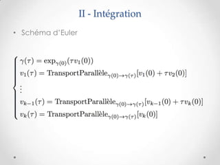 II - Intégration
• Schéma d’Euler

 