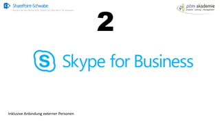 SharePoint-Schwabe
Nutzen Sie alle Räume Ihrer SharePoint Villa bevor Sie anbauen!
2
Inklusive Anbindung externer Personen
 