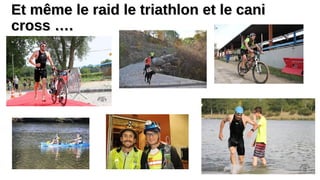 Et même le raid le triathlon et le caniEt même le raid le triathlon et le cani
cross ….cross ….
 