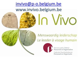 invivo@p-o.belgium.be
www.invivo.belgium.be
 