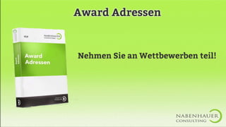 Award Adressen 