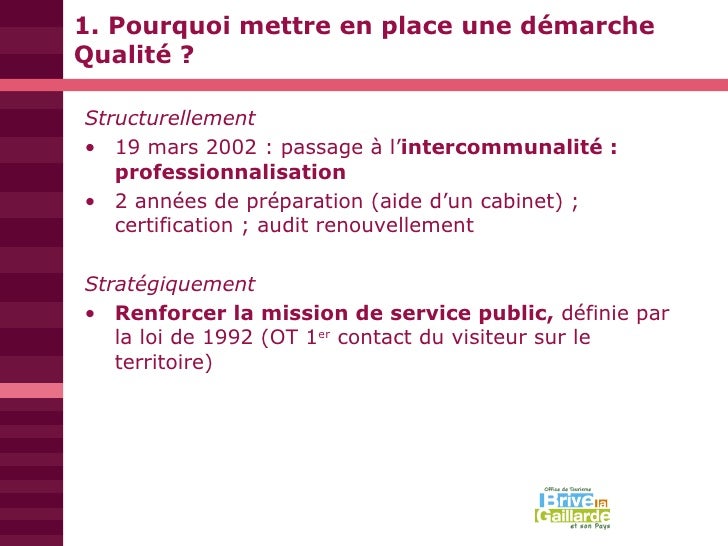PréSentation Atelier Qualité