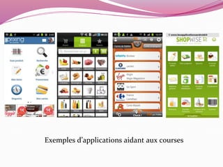 Exemples d’applications aidant aux courses 
 