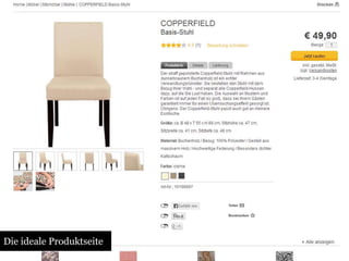 Die ideale Produktseite 
 