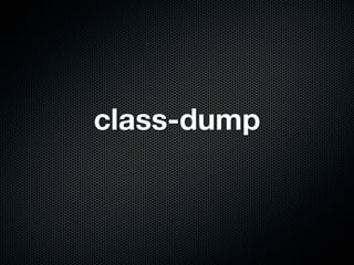 class-dump
 