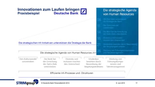 9. Juni 2015 17© Deutsche Bank Personalbericht 2014
Innovationen zum Laufen bringen
Praxisbeispiel
 