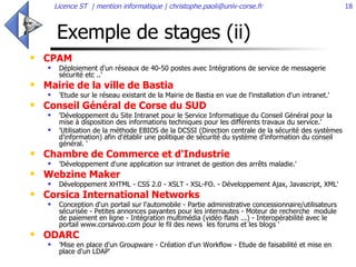 Exemple de stages (ii) ,[object Object],[object Object],[object Object],[object Object],[object Object],[object Object],[object Object],[object Object],[object Object],[object Object],[object Object],[object Object],[object Object],[object Object],[object Object]