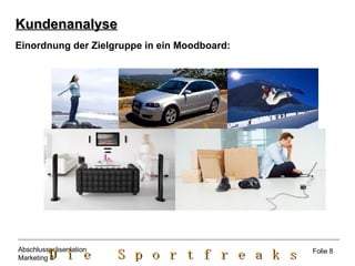 Einordnung der Zielgruppe in ein Moodboard: Kundenanalyse Folie 8 