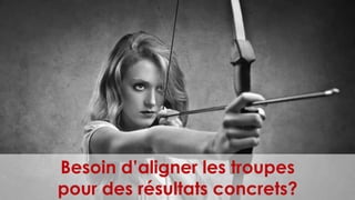 Besoin d’aligner les troupes
pour des résultats concrets?
 