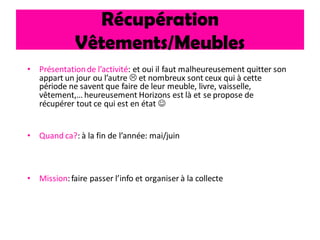 Présentation Projets HORIZONS