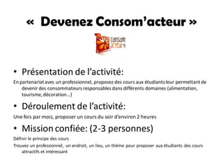 Présentation Projets HORIZONS