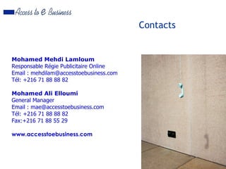 Présentation sites partenaires 2007