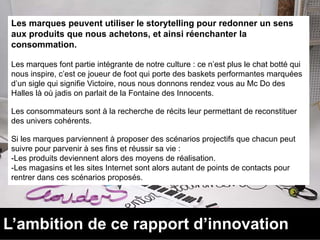 Présentation storytelling Introduction du rapport d'innovation de courts circuits